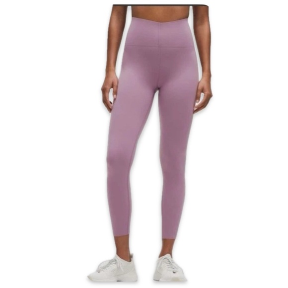 lululemon athletica Glow Up HR Tight 28” lavender‎ lux Leggings new sz 12 - Picture 2 of 10